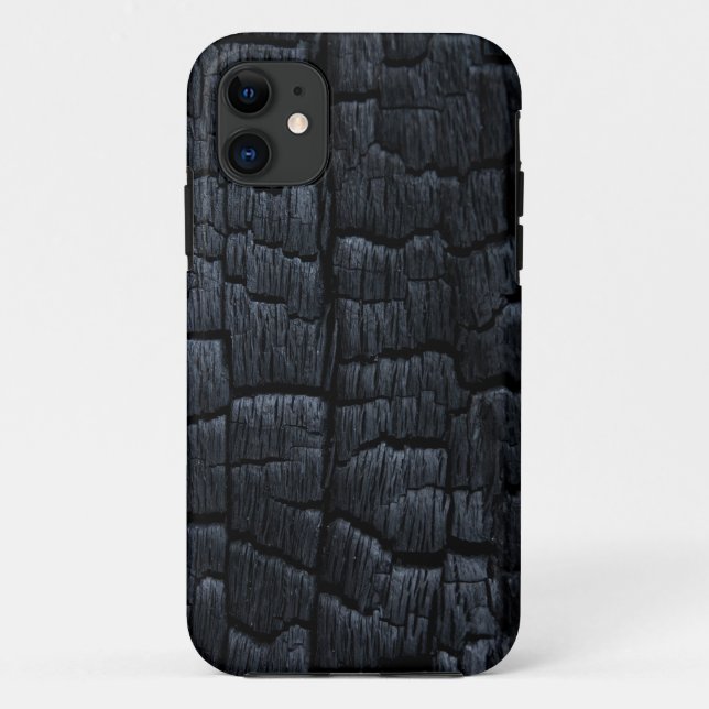 Verkohlt Holzstruktur Case-Mate iPhone Hülle (Rückseite)