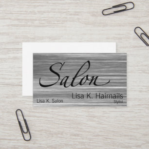 Verkratzter Salon Visitenkarte