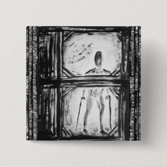 verkrüppelter Mann Button (Vorderseite)