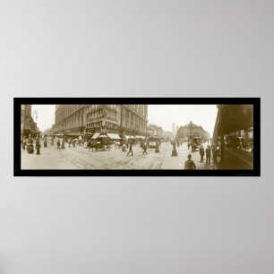 Verkünder-Quadrat, NYC Foto 1907 Poster