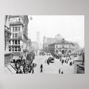 Verkünder Square, New York, 1905 Poster