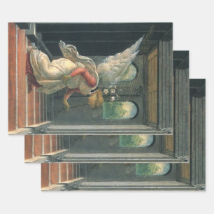 Verkündigung (Engelsdetail) von Sandro Botticelli Geschenkpapier Set