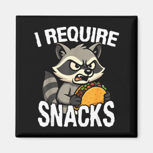 Verlange Snacks süßes Tier Meme Tee lustiger Wasch Magnet