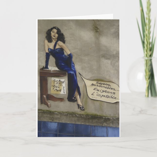 Verlangen Sie das unmögliche Karte (Vorderseite)