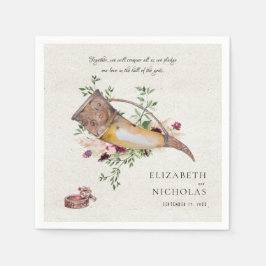 Verlangen Sie unsere Liebe | Elegant Viking Weddin Serviette