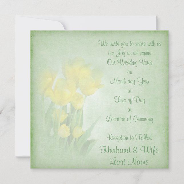 Verlängerung von Ehestimmen Einladung (Vorderseite)