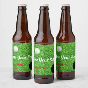 Verlangsamen Sie Ihre Golf-Liebhaber-Feierparty Bierflaschenetikett