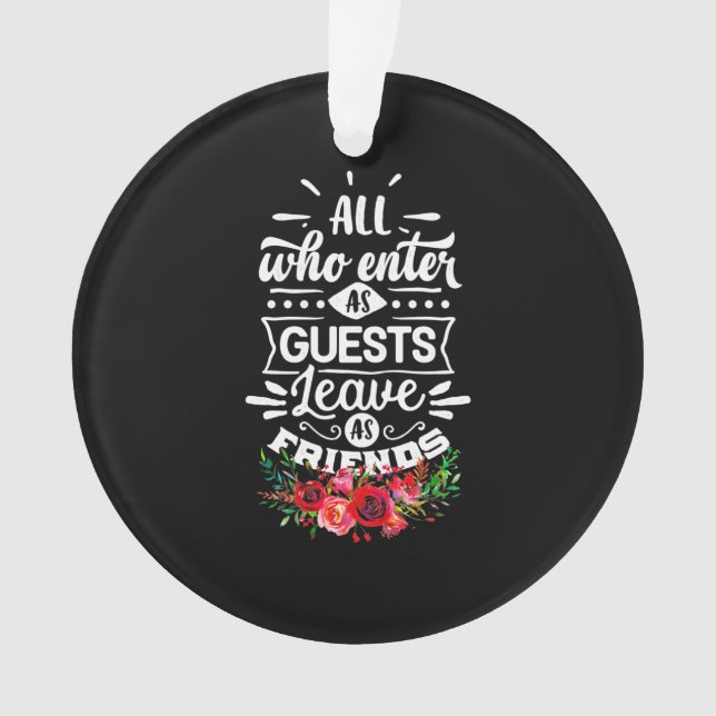 Verlass als Freunde Ornament (Vorderseite)