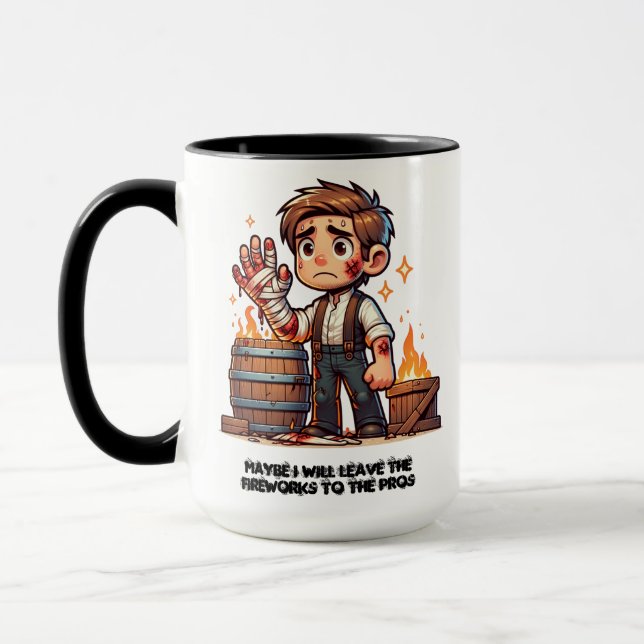 Verlass das Feuerwerk an die Pros! Tasse (Links)