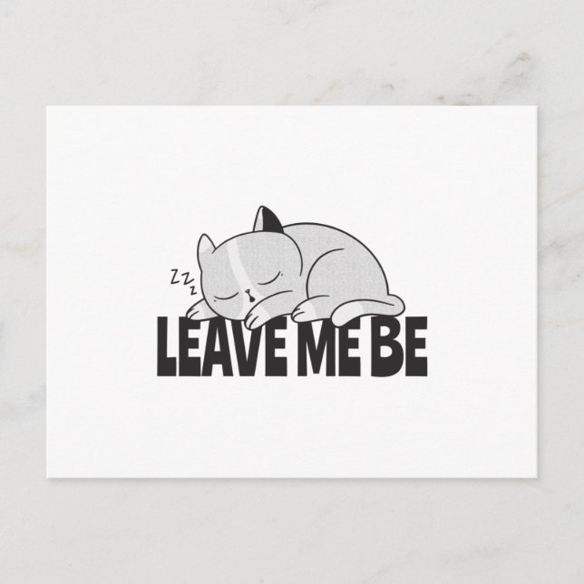 Verlass, dass ich eine lazy schlafende Katze bin Postkarte (Vorderseite)
