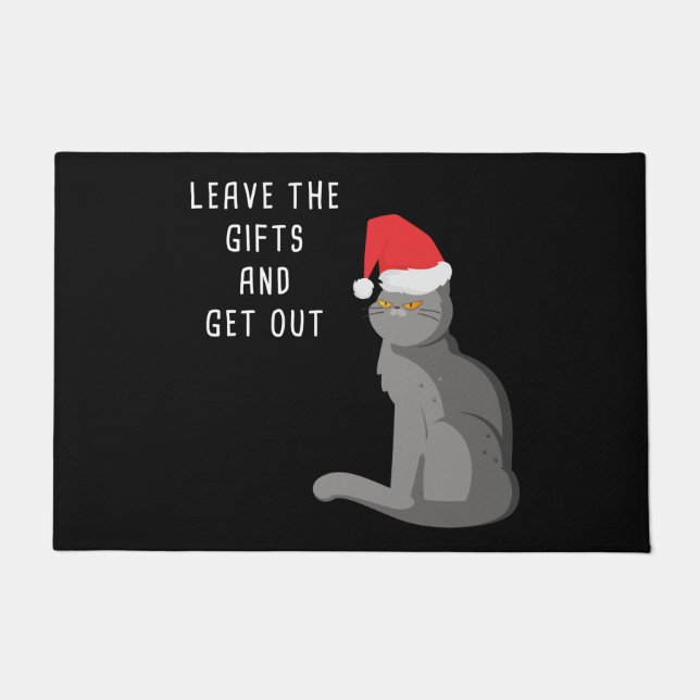 Verlass die Geschenke & Get Out - Funny Crankings  Fußmatte (Vorderseite)
