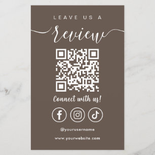 Verlass eines QR-Kodex für Social-Media-Logos Flyer