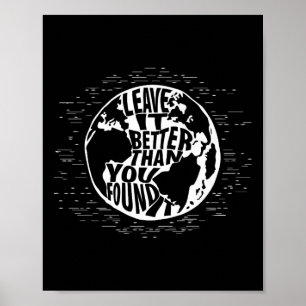 Verlass es besser, als du den Earth Day T Shir gef Poster
