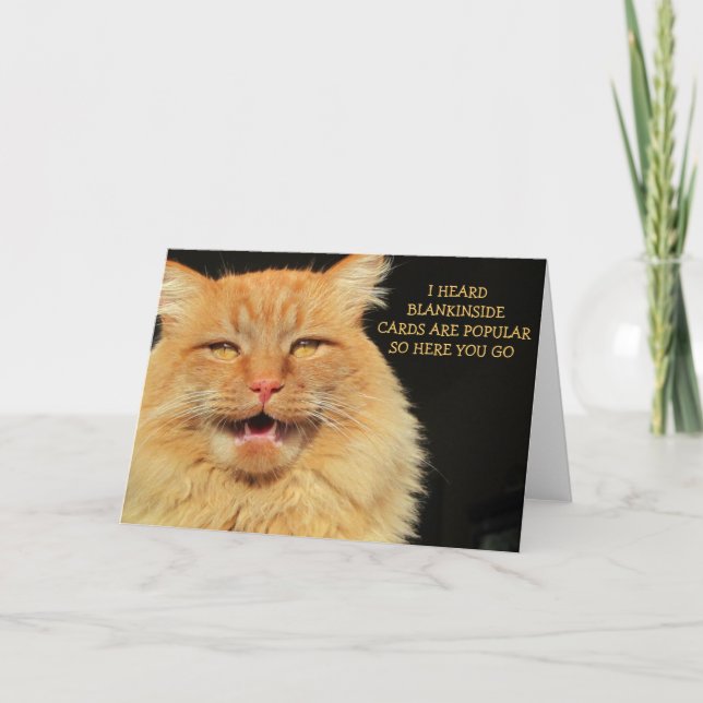 Verlass es Leere Inside Albern Wortspiel Karte (Vorderseite)