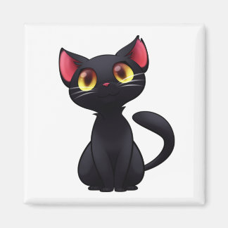 Verlass keine Zuhause ohne schwarze Katze Magnet