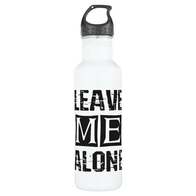 Verlass mir alleine edelstahlflasche (Vorderseite)