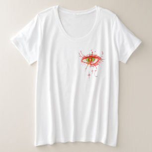 Verlass mir die Augen, wo dein Herz ist Große Größe T-Shirt