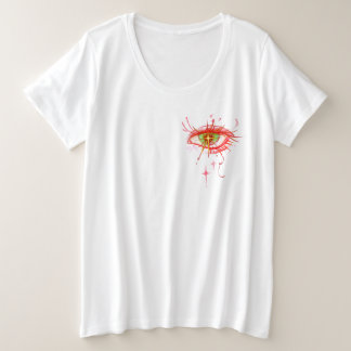 Verlass mir die Augen, wo dein Herz ist Große Größe T-Shirt