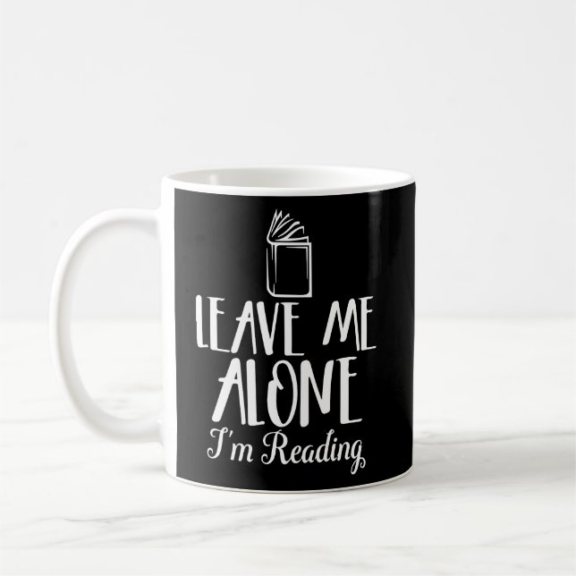 Verlass mir, ich lese Sarcastic Book Open Kaffeetasse (Links)