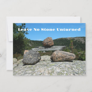 Verlass No Stone UnTurn Idiom Search Einladung