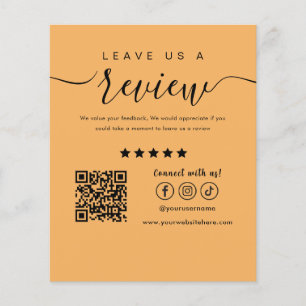 Verlass uns ein Review Social Media Logo Trendy Or Flyer
