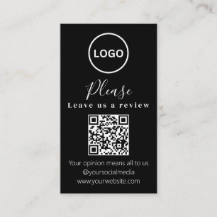 Verlass uns eine Überprüfung QR-Code Modern Busi Visitenkarte