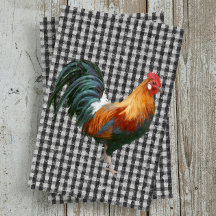Verlassen Bauernhof-Rooster Schwarz-weiß Buffalo K