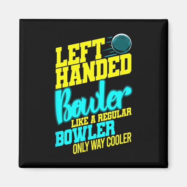 Verlassen Bowler Bowl Byll Spaß Bowling Striker Magnet (Vorne)