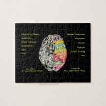 Verlassen Brain Right Brain Puzzle