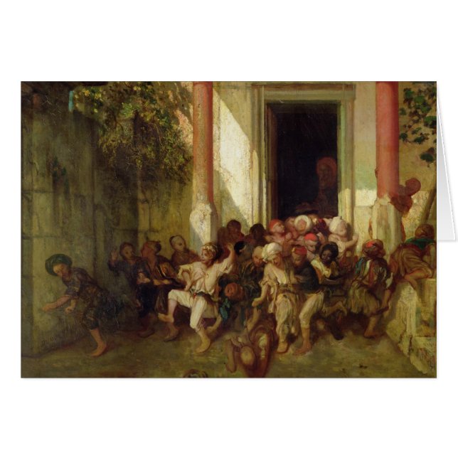 Verlassen der türkischen Schule (Vorderseite (Horizontal))