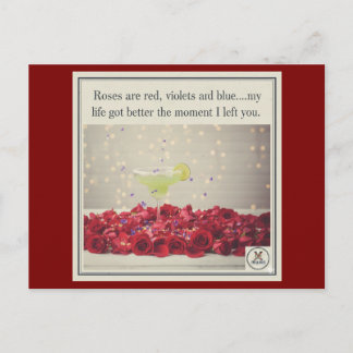 Verlassen Feiertagspostkarte