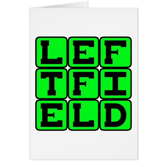 Verlassen Feld, Baseball-Position (Vorne)