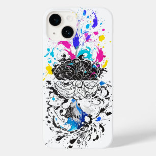 Verlassen Gehirn gegen rechte Gehirnkreative Kunst Case-Mate iPhone 14 Hülle