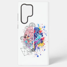 Verlassen Gehirn gegen rechte Gehirnkreative Kunst Samsung Galaxy Hülle