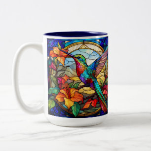 Verlassen Glattglas Hummingbird Zweifarbige Tasse