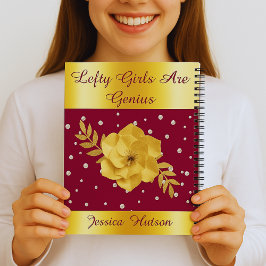 Verlassen Gold Spiral Custom Notebook für Teens Notizbuch