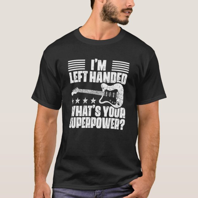 Verlassen Handed Guitarist U2013 Musical Instrumen T-Shirt (Vorderseite)
