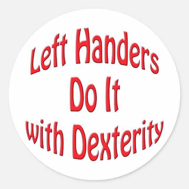 Verlassen Handers-Sticker Runder Aufkleber (Vorderseite)
