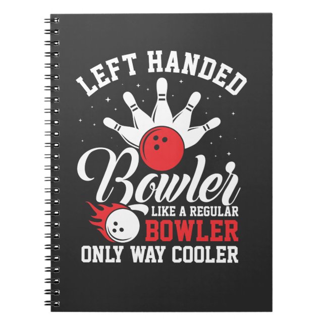 Verlassen Handling Bowler Bowling Strike Bowlingte Notizblock (Vorderseite)