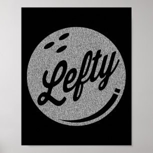 Verlassen Handling Bowler Lefty Bowling Poster