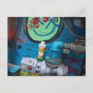 Verlassen hinter postkarte