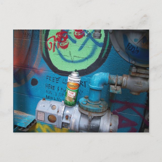 Verlassen hinter postkarte (Vorderseite)