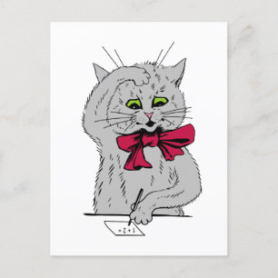 Verlassen Mathematikkatze Postkarte