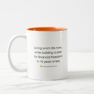 Verlassen Radical Slogan-Tasse Zweifarbige Tasse