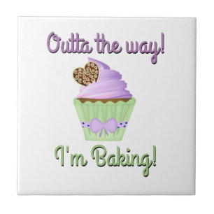 Verlassen Sie den Weg! Ich backe! Fliese