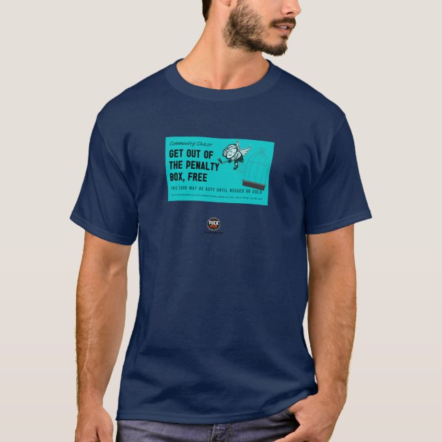 Verlassen Sie eine freie Karte der Strafbank T-Shirt (Vorderseite)
