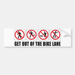 Verlassen Sie einen Fahrrad-Weg Autoaufkleber