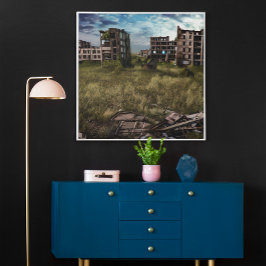 verlassen | Urban Post Apocalyptic Art Leinwanddruck