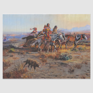 Verlassen von Charles Marion Russell Seidenpapier