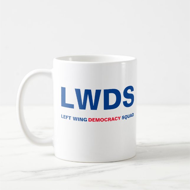 Verlassen Wing Democracy Squad Kaffeetasse (Links)